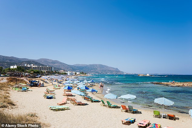 The father-of-six had been battling with the 19-year-old in court since 2019 after she said he assaulted her while she was 'blind' drunk on a night out in Malia (pictured)