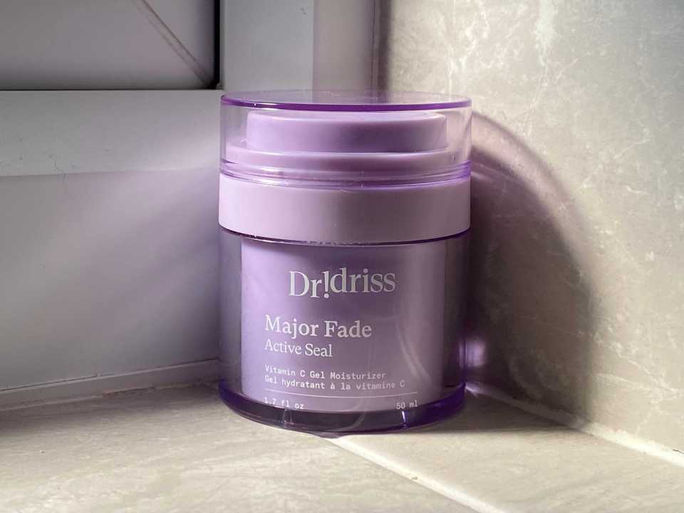 Dr. Idriss Major Fade Active Seal Vitamin C Gel Moisturizer jar.