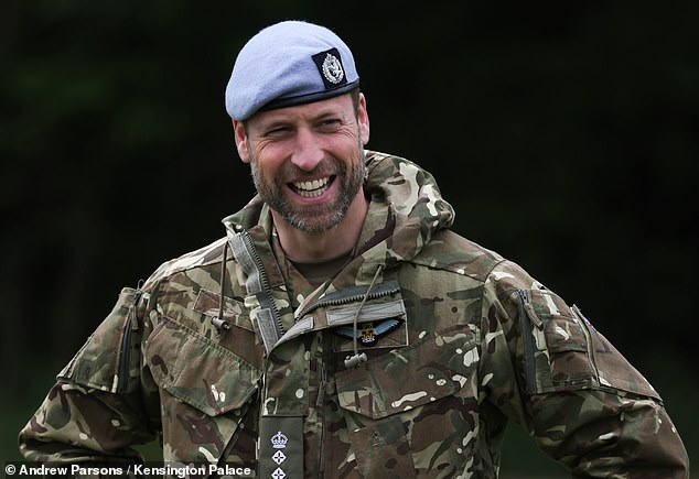 The Prince (pictured) presented Staff Seargant Kenneth Robert Copeland with an award for his exceptional service in West Africa a couple of years ago