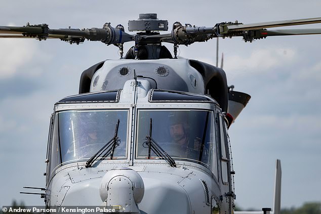 The Prince of Wales, Colonel-in-Chief, the Army Air Corps (AAC), during his first visit to the regiments