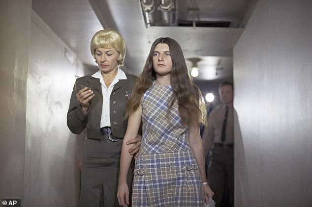 Krenwinkel met Manson when she was 19 and left her job as a secretary to run off into the California wilderness and pursue a romantic relationship with him
