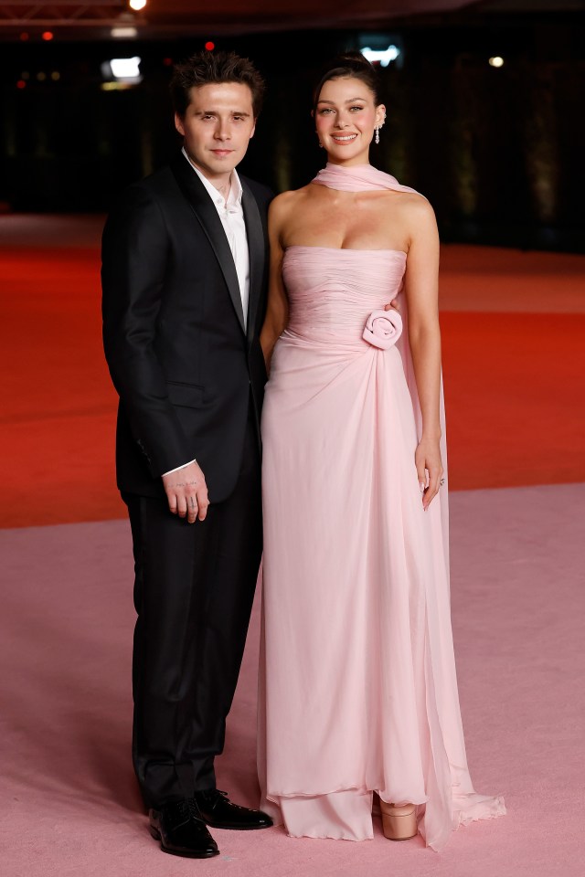 Brooklyn Beckham and Nicola Peltz at the Academy Museum Gala.