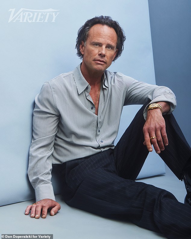 The father-of-one, who has been married to Nadia Conners since 2011, proceeded to sing Wood's praises as he raved: 'This is Goldie Hawn . This is Meg Ryan . She can do anything, and she will'