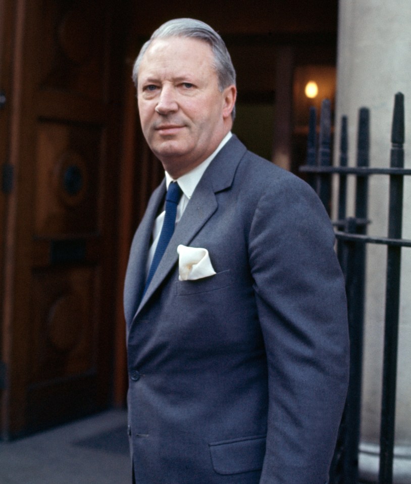 Portrait of Edward Heath, Leader of the Conservative Party.