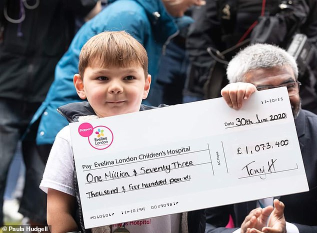 He has won a Pride of Britain award for raising £1.7million for the hospital which started treating him and has also received the British Empire Medal for services to the prevention of child cruelty