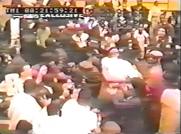 Shocking video footage from the game shows crowds of fans jammed into the gymnasium at City College New York