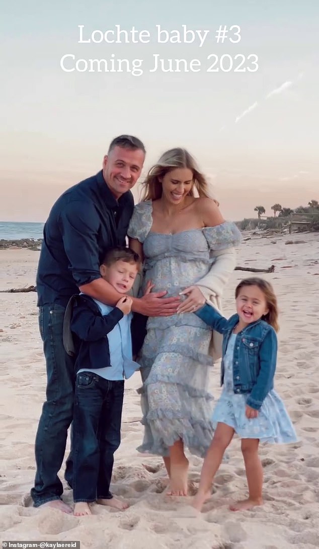 Ryan and Kayla appeared to be a happy family as they waited for Georgia to arrive in 2023
