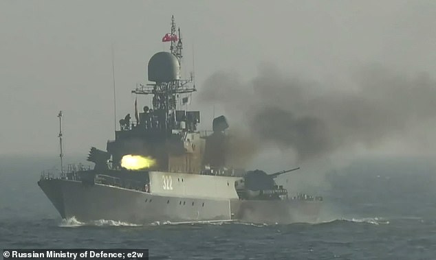 Russian ships take part in naval war games in the Baltic Sea. The country's navy is thought to have tampered with the West's undersea cables several times since it invaded Ukraine in 2022