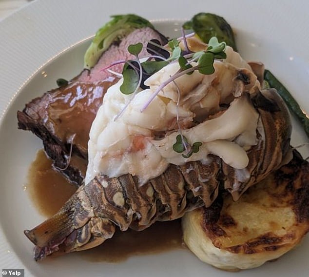 One of the dishes served at President Donald Trump's Bedminster, New Jersey golf club that was uploaded to Yelp