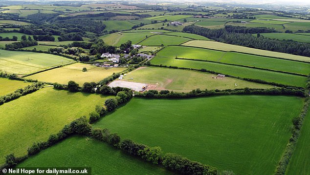 Council officials in Devon are now investigating the construction of the suspected traveller camp