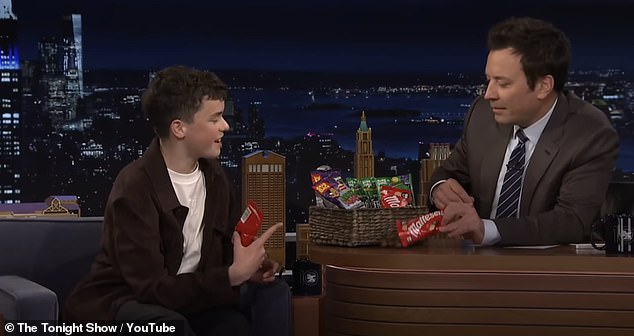 Owen - from Cheshire, England - even bought a basket of British sweets to prove they are much better than US candy
