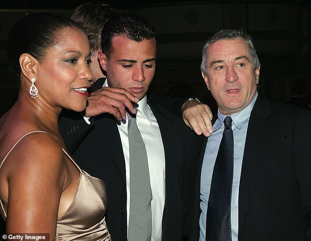 The actor is seen with son Raphael and ex-wife Grace Hightower in 2004