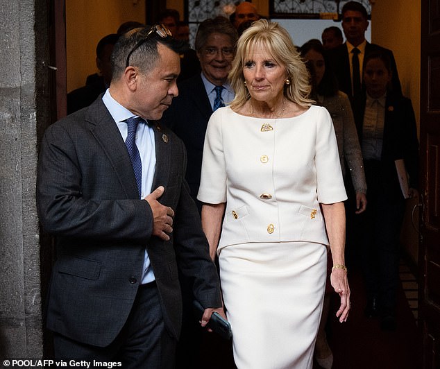 It was Anthony Bernal (pictured above), 52, a special assistant to the president and Jill Biden's chief of staff