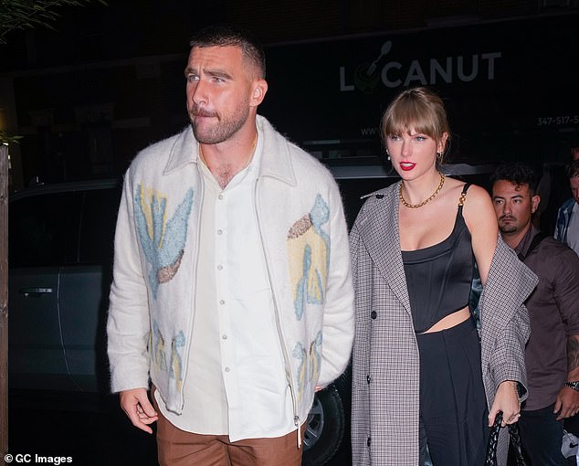 Travis Kelce and Taylor Swift were recently spotted on a date night in West Palm Beach (Pictured in New York City), which is also proving popular with A-listers