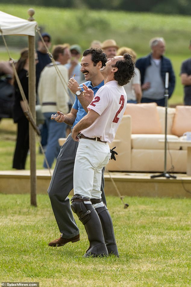 He and his co-star Alex couldn't stop laughing in between takes