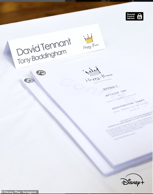 Disney+ teased the happy news of Tony's return last month, sharing an Instagram snap of David's name card and script at a table read