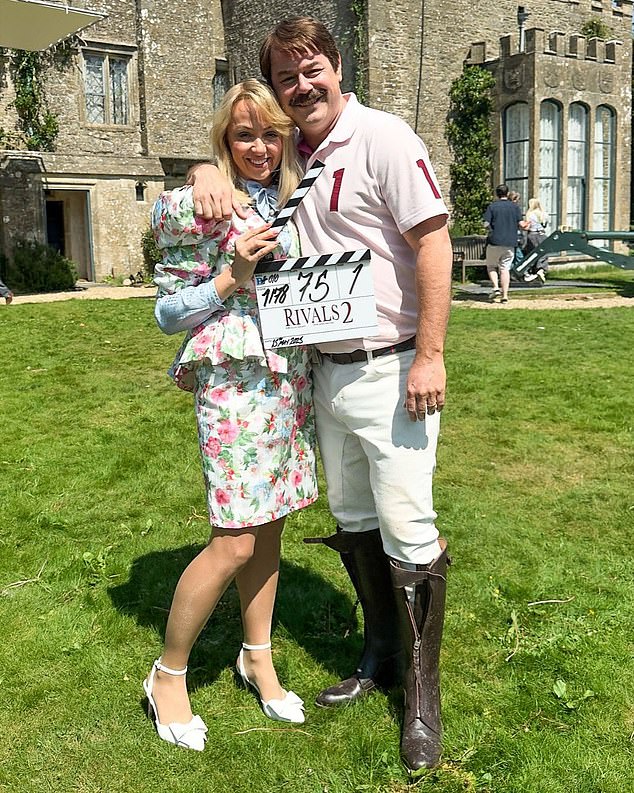 The period drama - which is based on author Jilly Cooper's novel of the same name - premiered in the UK on streaming service Disney+, as well as in the US on Hulu back in October 2024 (pictured Danny Dyer and Lisa McGrillis)