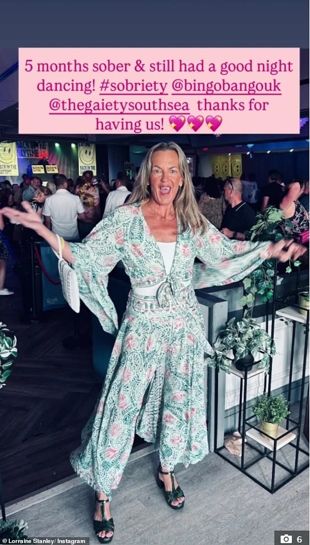 Taking to her Instagram story to upload the same image posted onto her main feed, she also revealed a new milestone in her lifestyle overhaul, telling fans: "I'm five months sober'