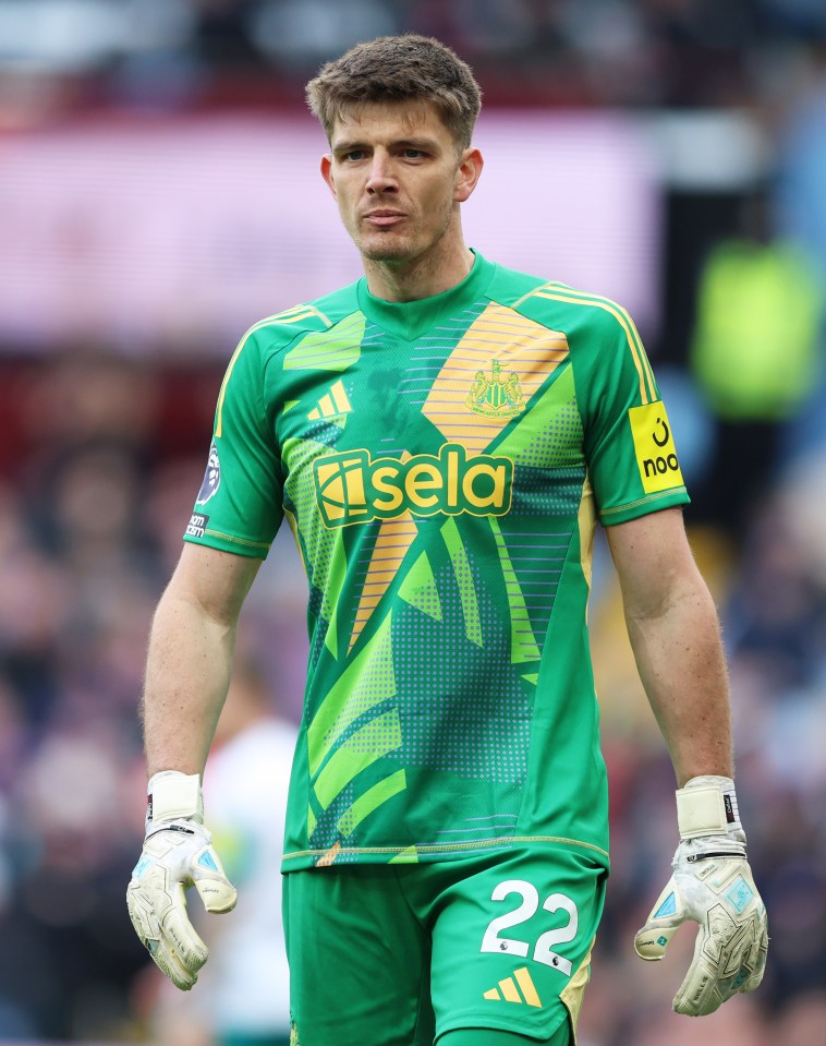 Nick Pope of Newcastle United in his goalkeeper kit.