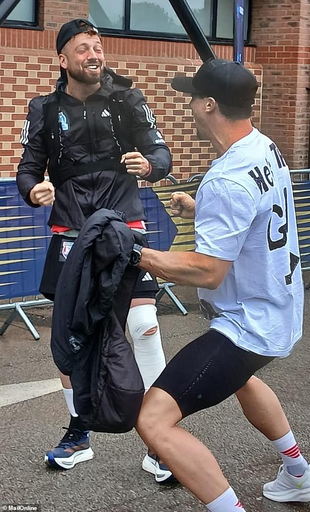 On Wednesday, Sam reached the halfway point of his epic Soccer Aid journey, after being surprised by his pal Pete Wicks