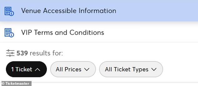 Currently the cheapest seats available for tonight are £71 for obstructed view seats while the most expensive are $278 for seated in better areas