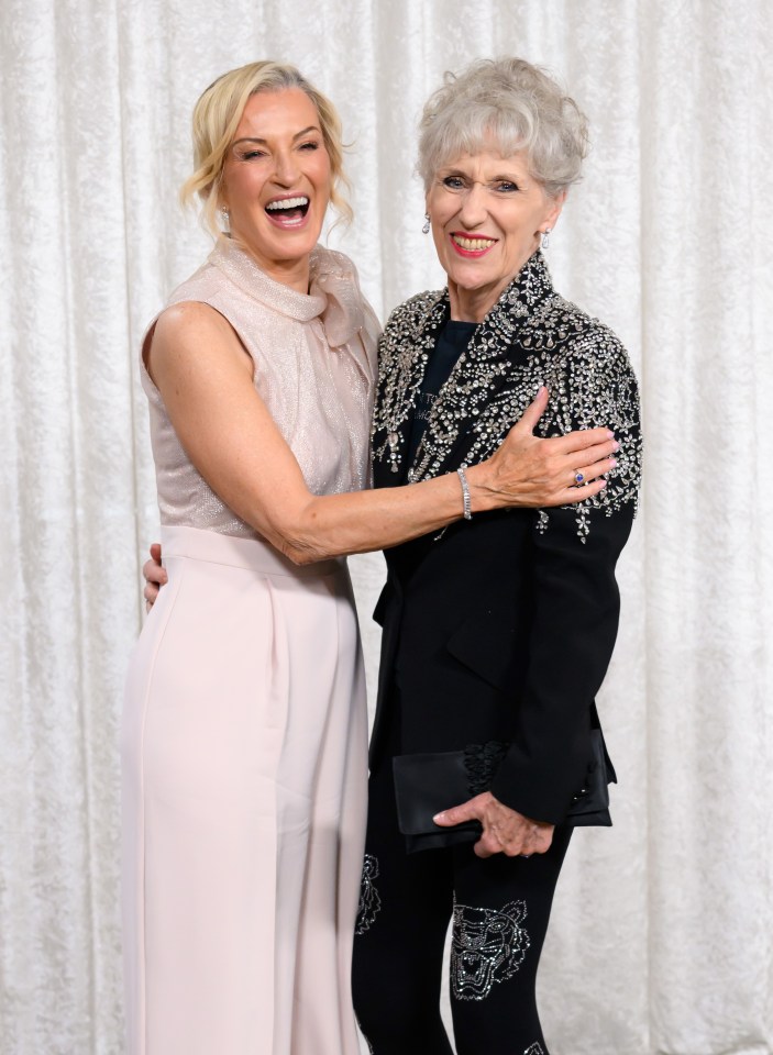 Gillian Taylforth and Anita Dobson at the British Soap Awards.