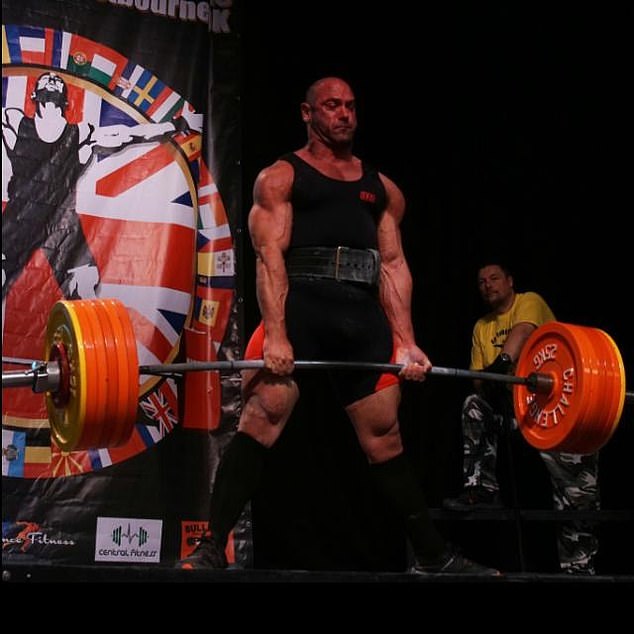 Amateur world champion powerlifter Martin Brown needed emergency surgery to remove bits of a disc from his spine which were compressing nerves in his spinal canal