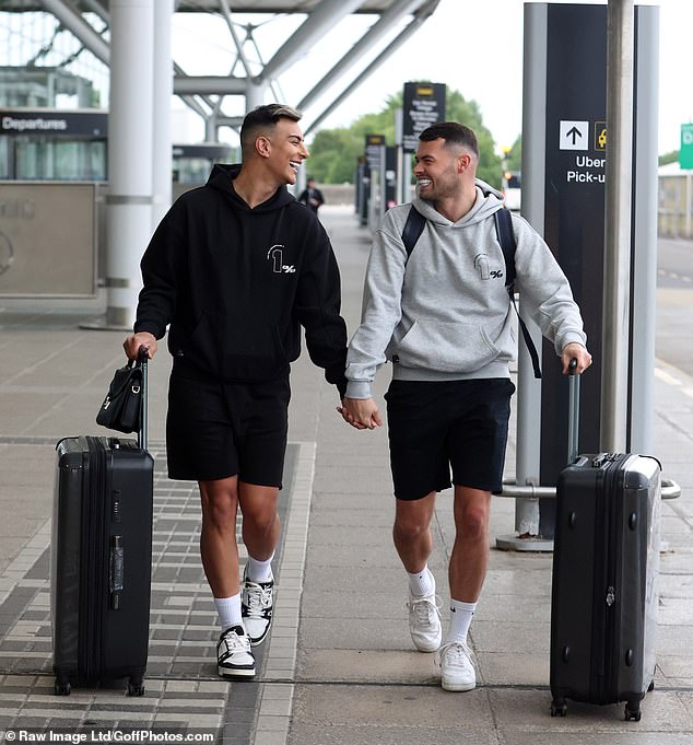 Junaid and Joe looked to be as smitten as ever