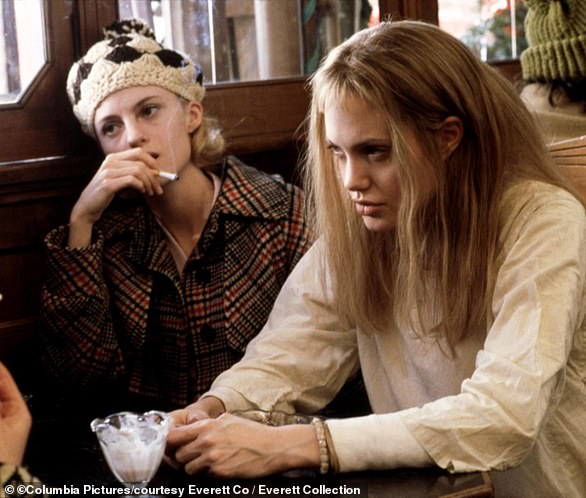 The Oscars love her: Jolie won the Academy Award for Best Supporting Actress for Girl, Interrupted (1999), pictured far right. She was nominated for the Academy Award for Best Actress for her portrayal of Christine Collins in Changeling (2008). In 2014 she was given the Jean Hersholt Humanitarian Awards by the Academy