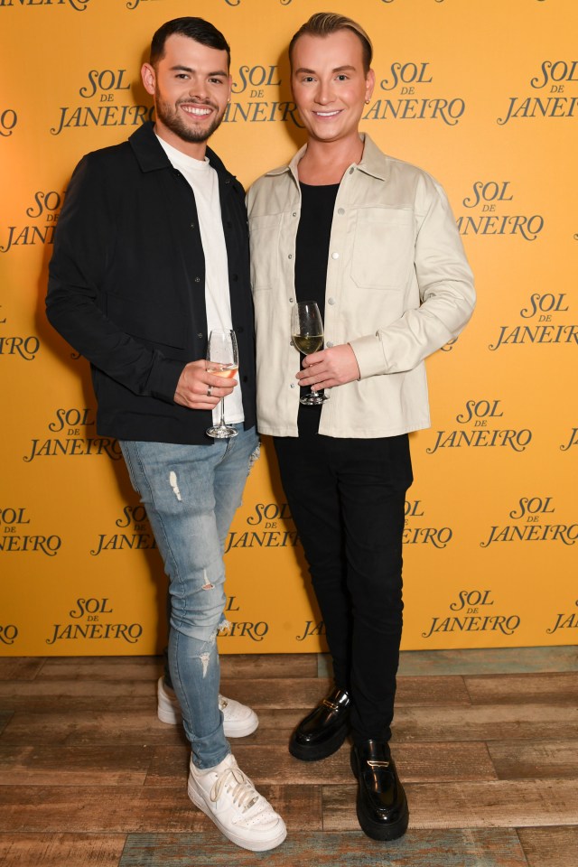 Joe Blackman and Harry Derbidge at the Sol de Janeiro Rio Radiance SPF50 Launch Event.