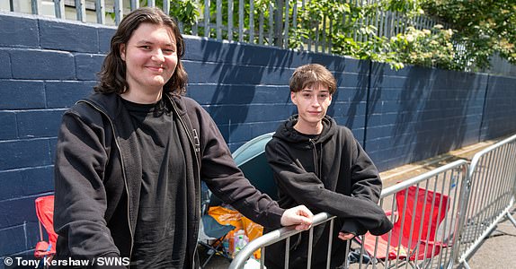 Liam Ghassemi and Alex Schroer who have been queuing since 4am ahead of Beyonce gig at Tottenham Hotspur Stadium, London, 4th June 2024 .  Release date â¿" June 5, 2025.  Meet the BeyoncÃ© superfans who are first in line for her run of London concerts - a German duo who showed up a day-and-a-half early. The Crazy In Love superstar, 43, kicks off six nights at Tottenham Hotspur Stadium on Thursday (June 5) - but devoted members of the 'Beyhive' are already queueing to nab the best spots. Liam Ghassemi, 21, and Alex Schroer, 24, arrived at 4am on Wednesday (June 4) - even though doors don't open until 5pm the following day. The fans, who have travelled more than 550 miles from Germany, said the wait is worth it for "Queen Bey" - and admitted that this wasn't the first time they had queued for her gigs. Tomorrow's show will be Liam's 24th time seeing the American hitmaker, while its Alex's fifth time. Liam is also attending all six nights in London - as well as concerts in Paris and Las