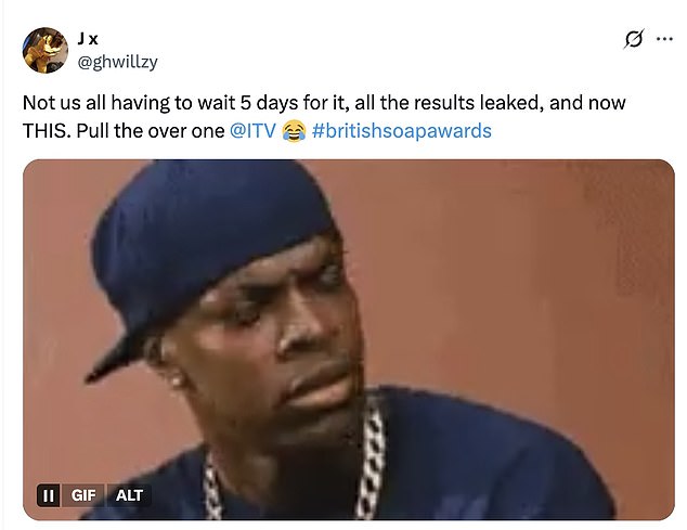And viewers were less than impressed, taking to social media to fume over the delay and insist that the ceremony should've been aired without a hitch as it was pre-recorded five days ago