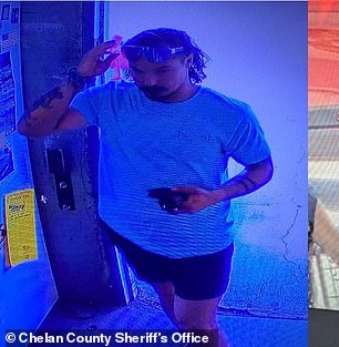 Authorities also released photos of Decker from before he went missing, showing him with sunglasses that obscured his eyes and tattoos all down his arm