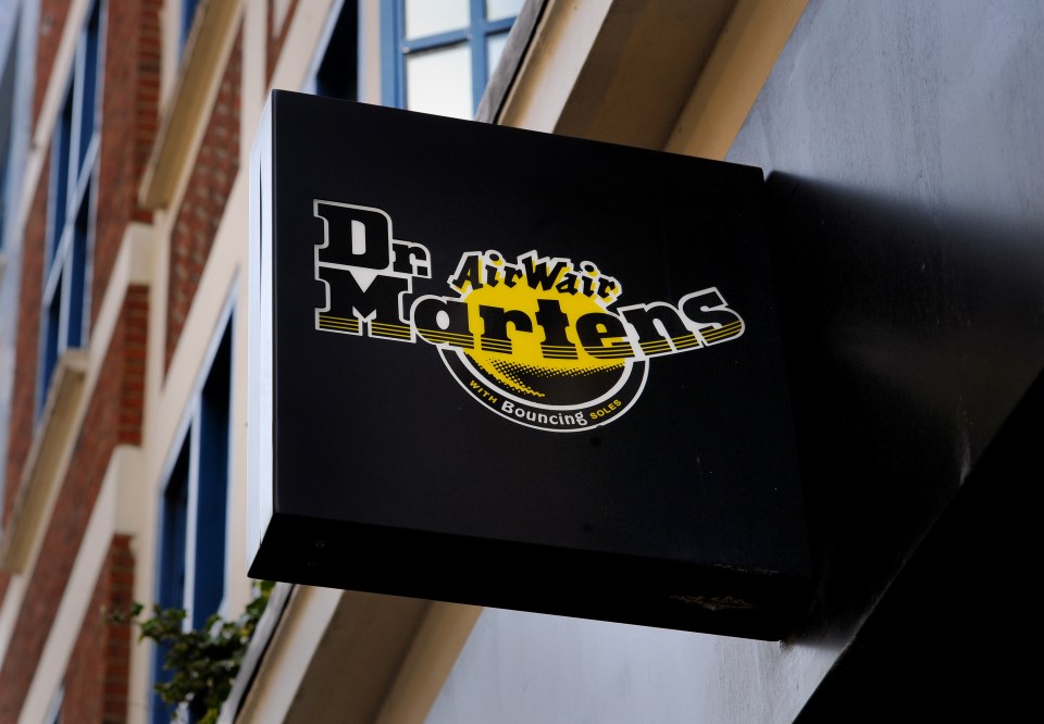 Dr. Martens shop sign.