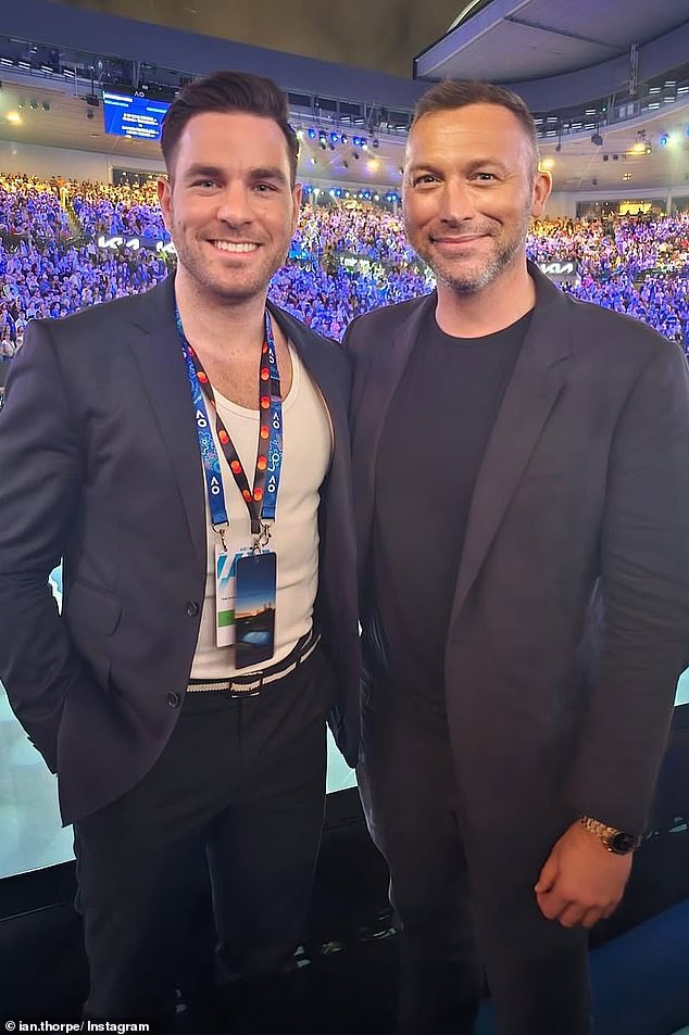 The Olympic legend (pictured at this year's Australian Open with Ben Doolan) reportedly described the alleged crime as an 'insurance job'