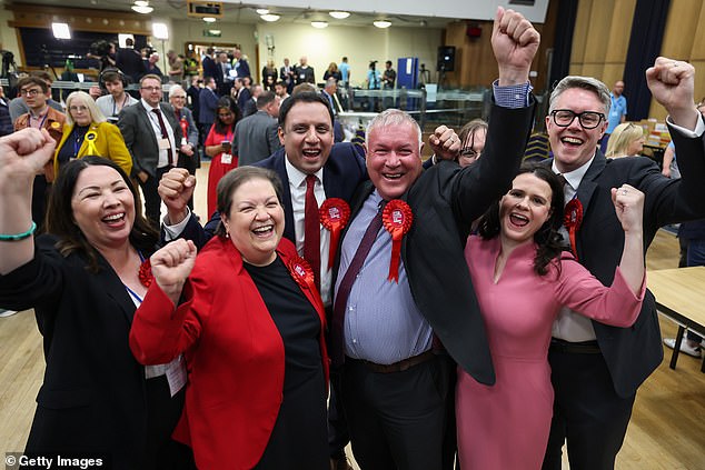 Celebrations were in order in the early hours of Friday morning at South Lanarkshire Council Headquarters in Hamilton, Scotland