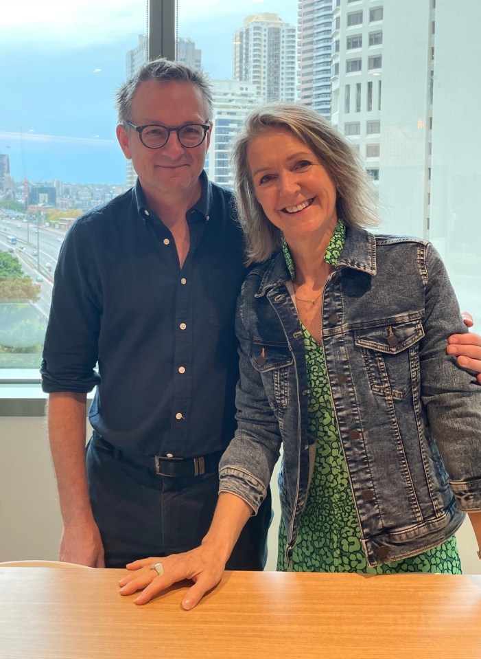 Photo of Michael Mosley and Dr Clare Bailey Mosley.