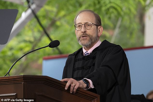 University President Alan Garber said the school's international office was reaching out to students who may be effected by Trump's executive order