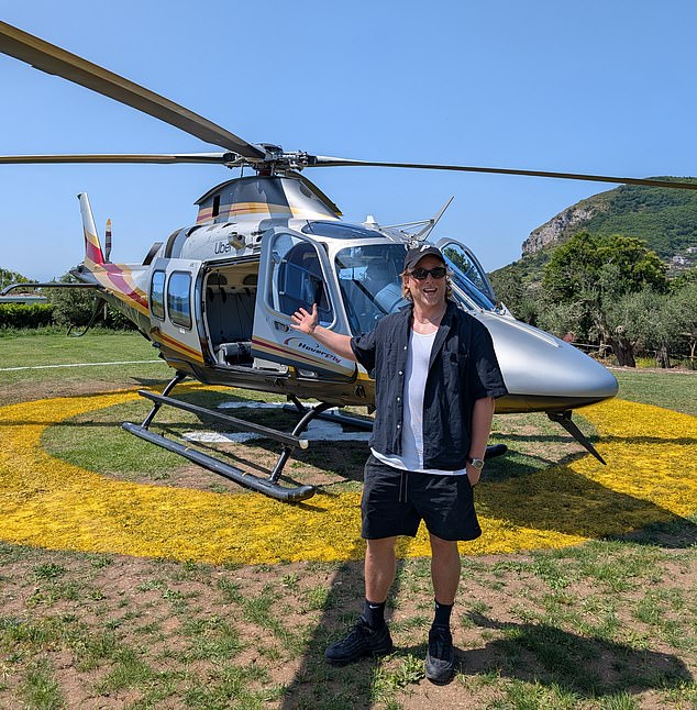 For just £210 each ¿ or £1,260 if you¿ve enough to fill all six seats ¿ you can book a seat through the app for a round trip to and from the island. 'It¿s quite a steal,' says Ian