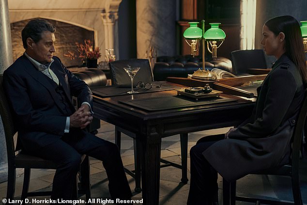 If you're not into carnage, even when it's inflicted by someone as pretty as (Tom Cruise's girlfriend) Ana de Armas (pictured, with Ian McShane), you should pirouette well clear of Ballerina