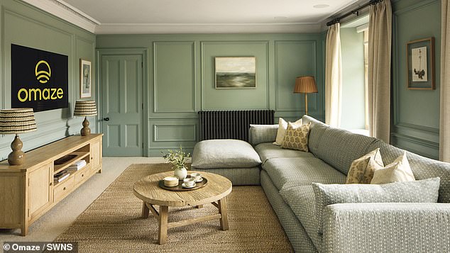 A living room at the Omaze house in the Cotswolds, which is a 17th century property