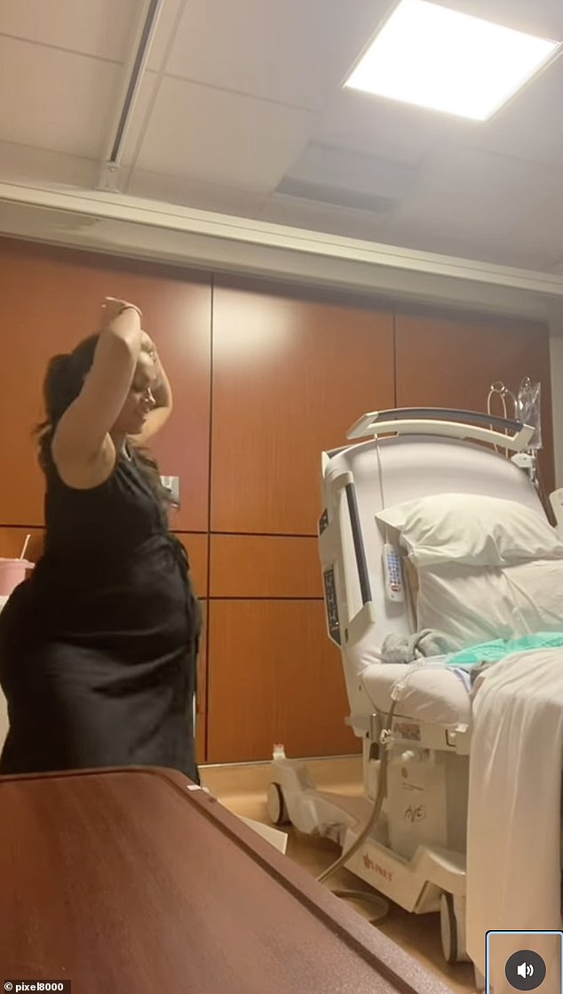Towards the end of the clip, the Duchess of Sussex then begins to bend on her knees and begins shaking her hips more vigorously sparking a strong reaction from Charlotte