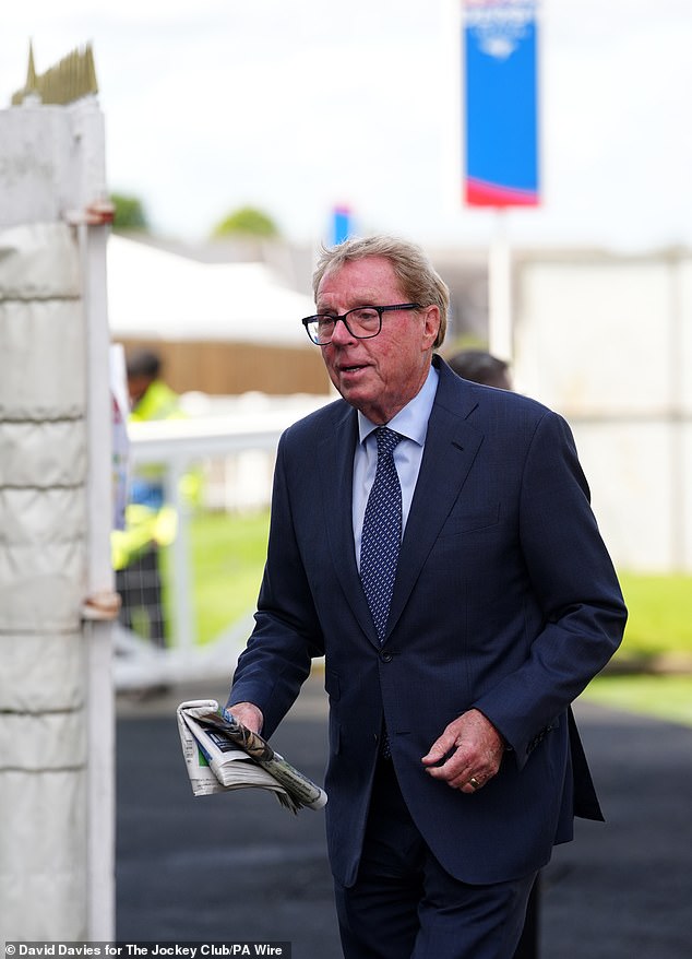 Harry Redknapp during Ladies Day of the Betfred Derby Festival at Epsom Downs Racecourse