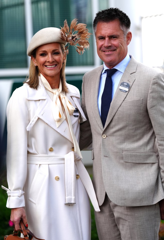 Gabby and Kenny Logan at the Betfred Derby Festival.