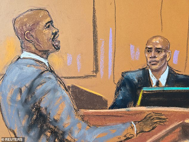 The dancer claims he began performing exotic massages for the couple's amusement