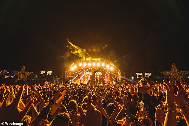 The stage of the Isle of Wight music festival. Ruth was convicted of plotting an attack at the event