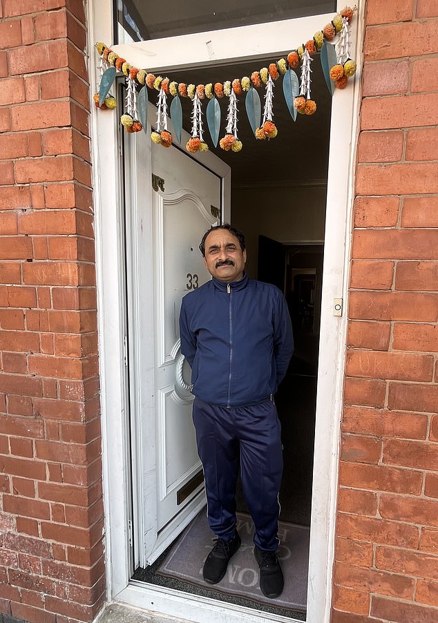 Nanji Raja, 57, moved from Wembley in North West London in 2016. He is part of a growing flow of people from Daman and Diu, two coastal territories next to the Indian state of Gujarat, who have moved to Leicester's eastern suburbs over the last decade