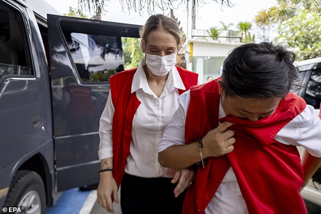 However, Indonesia has paused the death penalty since 2017 and Indonesian president Prabowo Subianto's government has in recent months repatriated several high-profile foreign nationals convicted of drug offences back to their home countries. Pictured: Lisa Stocker arriving for her trial at Denpasar district court on June 3, 2025