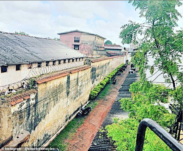 An exterior shot of Negombo Prison, where Ms Lee is stuck in her crowded cell for 22 hours a day