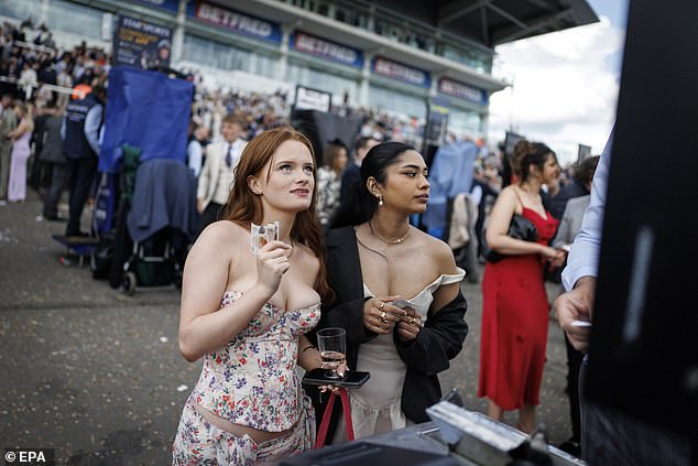 The ensembles were as daring as ever, with low-scooped corset style tops on display